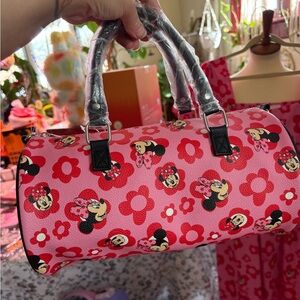 Disney Pink and Red Floral Mini Mouse Bag